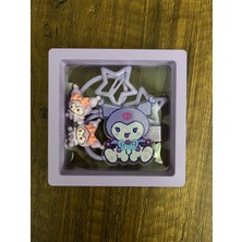 Özel Kutuda Kuromi Sanrio 5'li Toka Seti Doğum Günü Bayram Karne Hediyesi