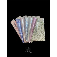 50 Adet 25X34 cm Karışık Desenli Bantlı Yapışkanlı Hediye Paketleme Poşeti, Hediye Poşeti ( 25X30*4 cm Kapak Boyu)
