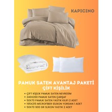 Merya Çift Kişilik Saten Avantaj Paket Kapiçino