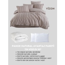 Merya Tek Kişilik Naturel Avantaj Paket Vizon