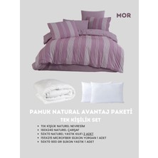 Merya Tek Kişilik Naturel Avantaj Paket Mor