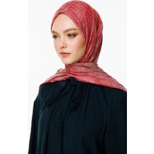 Sahra Desen Çift Taraflı Şal Bordo-Mint Yeşili