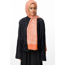 Henna Desen Çift Taraflı Şal Vizon-Tarçın