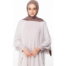 Sahra Desen Çift Taraflı Şal Koyu Haki-Koyu Gül Kurusu