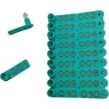 200 Adet Turkuaz Renk Kuzu Küpesi(Parmak Küpe)+Pens Ucu Hediye