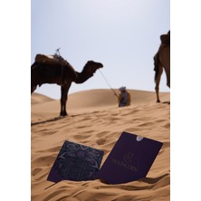 Morocco Desen Çift Taraflı Şal Koyu Gri-Zümrüt