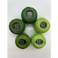 Almis Almiş Perle Etamin- Kanaviçe 5'li Iplik Seti (10 Gr- No: 8)
