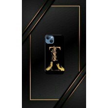 Siyah Desenli Gold Y Harfi Ip 13