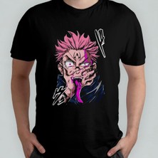 Jujutsu Kaisen Unisex %100 Pamuklu Bisiklet Yaka T-Shirt Model 1