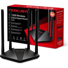 Mercusys MR30G, AC1200 Mbps, Gigabit Portları, Fiber Destekli, Access Point Modu, Mobil Uygulama ile Kolay Kurulum, Vpn Destekli, Mu-Mimo ve Beamforming Özellikli, Dual-Band Wi-Fi 5 Router
