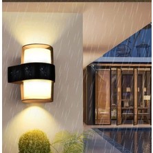 12 W IP54 Bora Iç ve Dış Mekan Duvar LED Aplik Lamba Su Geçirmez 1170 Lümen Bahçe Balkon Teras Koridor Ev LED Aplik