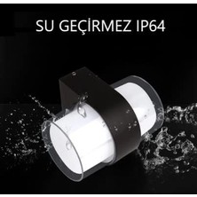 12 W IP54 Bora Iç ve Dış Mekan Duvar LED Aplik Lamba Su Geçirmez 1170 Lümen Bahçe Balkon Teras Koridor Ev LED Aplik