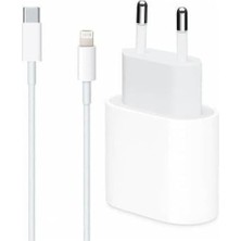 20W Pd Hızlı Şarj Cihazı+ Type-C To Lightning Kablo - Beyaz - Türkiye De Üretilmiştir.