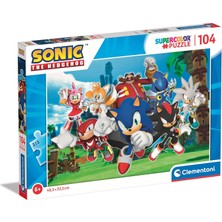 - 27159 - Süper Renkli Yapboz Sonic - 104 Parça - Yapboz 6 Yaşından Itibaren 104 Parça, Özel Aydınlatma ve Renk Yoğunluğu ile Renkli Çocuk Yapbozu, Çocuklar Için Beceri Oyunu