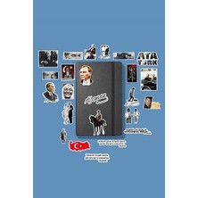 Mustafa Kemal Atatürk Sticker Paketi/bullet Journal Defter Çıkartma Ajanda Laptop Etiket