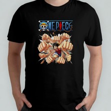 One Piece Monkey D. Luffy %100 Pamuklu Bisiklet Yaka T-Shirt Model 23