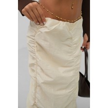 Rose's Boutiqe All About Women Büzgü Detay Maxi Etek