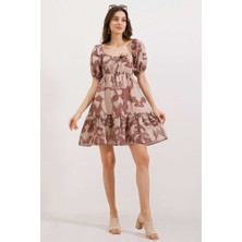 Rose's Boutiqe All About Women 2351 Kloş Poplin Elbise - D.gül Kurusu