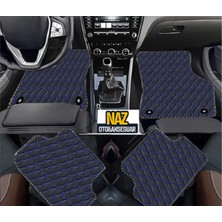 Hyundai Genesis Coupe 2008-2012 Uyumlu Mavi Dikişli Siyah Deri Paspas