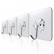 Haus Askı Askılık 5 Adet Güçlü Şeffaf Duvar Askısı Askılığı Yapışkan Vantuz Kanca Mutfak Banyo Aksesuar