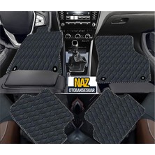 Hyundai Tucson 2015 - 2021  Uyumlu Siyah Dikişli Siyah Deri Paspas