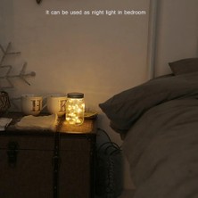 Solar Technology Güneş Enerjili 3W Gün Işiği Kavanoz Peri LED Asma Aparatlı 20 LED Bahçe, Ağaç, Balkon, Güverte, Yazlık, Veranda, Havuz Kenarı Aydınlatması Su Geçirmez
