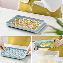 Buz Yapma Kalıbı Yapışmaz Plastik Isıya Dayanıklı Buz Küpü 33 Bölmeli Buz Topu Kalıbı 1 Adet M-33