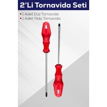 2’li Tornavida Seti, Düz ve Yıldız, 5X100, Pratik ve Çok Amaçlı Kullanım