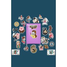 Esrarengiz Kasaba /gravity Falls  / Bullet Journal Defter Çıkartma Ajanda Laptop Etiket
