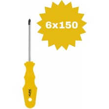 Yıldız Tornavida 6X150, Dayanıklı ve Ergonomik El Aleti
