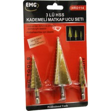 3 Parça  Kademeli Matkap Ucu Set