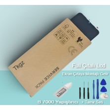 Tkgz - Oppo A74 Uyumlu LCD Ekran Dokunmatik Service Pack - Çıtalı- Montaj Seti + B-7000