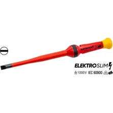 Elektro Slim Düz Tornavida 6.5X100 Mm, 1000V Güçlü ve Hafif Tasarım