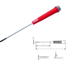 Elektronikçi Tip Klemens Düz Tornavida 3X80, Dayanıklı ve Kullanışlı Araç