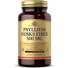 Solgar Psyllium Husks Fibre 500 Mg 200 Kapsül Aromasiz Renkli