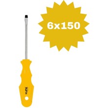 6X150 Düz Tornavida, Dayanıklı ve Çok Amaçlı El Aleti