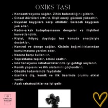 Crystal Atelier Sertifikalı Mat Oniks Taşı Doğal Taş Üzüm Küpe, Aesthetic Vintage Sallantılı Salkım Üzüm Küpe, Doğal Taş Küpe