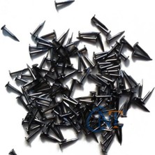 9mm Çelik Siyah Klips, Menteşe ve Ayağı Çivisi, 10GR