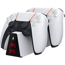 Ps5 Kol Şarj Edici Stand Dock Göstergeli Çift Kol Şarjı TP5-0518
