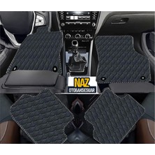 Bmw 3 F30 2012-2018 Uyumlu Siyah Dikişli Siyah Deri Paspas