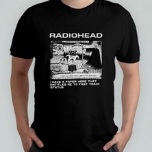 Radiohead %100 Pamuklu Bisiklet Yaka T-Shirt Model - 2