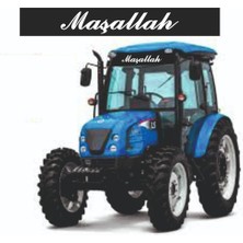 Sticker Traktör Maşallah Güneşlik Yazısı Cam Sticker Yapışkanlı Motor Tümosan Başak Case Massey Fer