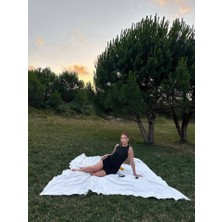 Rose's Boutiqe All About Women Kadın Keten Kumaş Kolsuz Mini Boy Elbise
