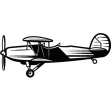 Pervaneli Uçaklar Oto Motor Laptop Duvar Folyo Sticker (Tip 2) 25X10 cm