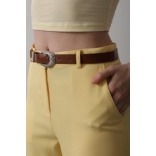Rose's Boutiqe All About Women Kemerli Havuç Pantolon - Sarı
