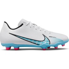 Nike Mercurial Vapor 15 Club FG/MG Çocuk Beyaz Futbol Ayakkabısı Çorapsız Plastik Malzeme