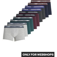 Jack Jones Solıd 10 Lu Paket Erkek Boxer 12189937