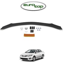 Toyota Corolla Ön Kaput Koruma Rüzgarlığı 3mm Akrilik (Abs) Parlak Siyah Deflektör 2008-2013