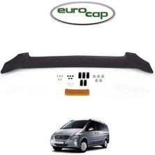 Trobus Mercedes Viano Ön Kaput Koruma Rüzgarlığı 3mm Akrilik (abs) Parlak Siyah Deflektör 2004-2011