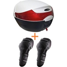 Wogen WG33 Karbon Arka Çanta 33 L Basic (Beyaz) + Wogen Karbon Dizlik Hediye
